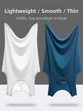 Vīriešu modal top bez piedurknēm, sporta stilā, brīvs piegriezums, 90% modal, pavasaris 2024