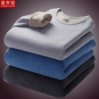 Vīriešu termo komplekts ar flīsa odas, bieza divslāņu augšdaļa ar apaļu kakla izgriezumu un bikses, poliester 90–95%