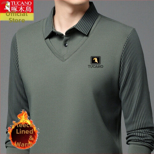 Marškiniai su terminiu flisu pamušalu, laisvas kirpimas, kvadratinė apykaklė, ilgos rankovės