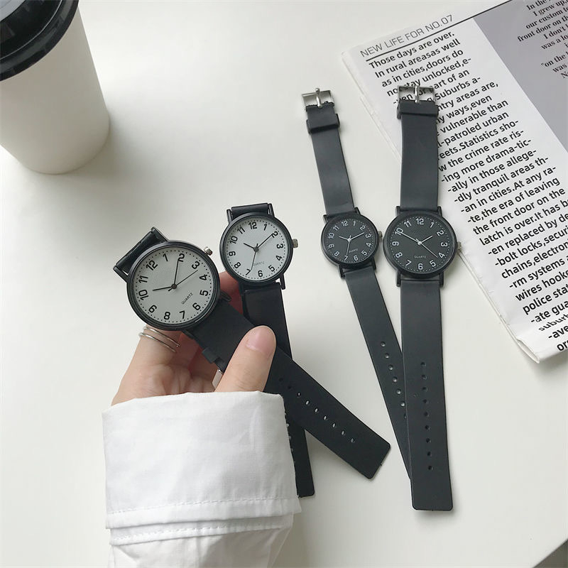 Női kvarc analóg óra, szilikon szíj, műanyag tokkal, kerek számlap, modell AC-01