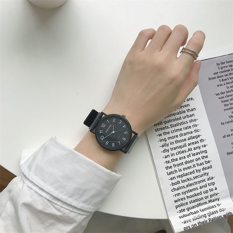 Női kvarc analóg óra, szilikon szíj, műanyag tokkal, kerek számlap, modell AC-01