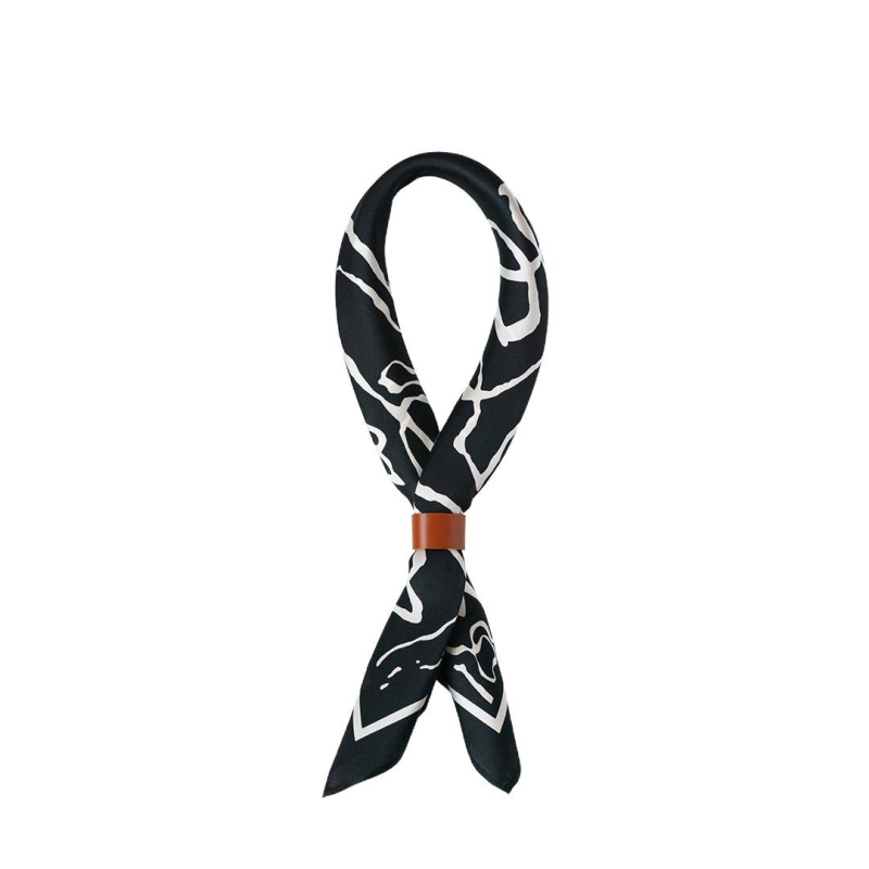 Meeste ruuduline sall abstraktsete joontega, kunstlik siid, twill-kude, kevad, Shaoxingi päritolu