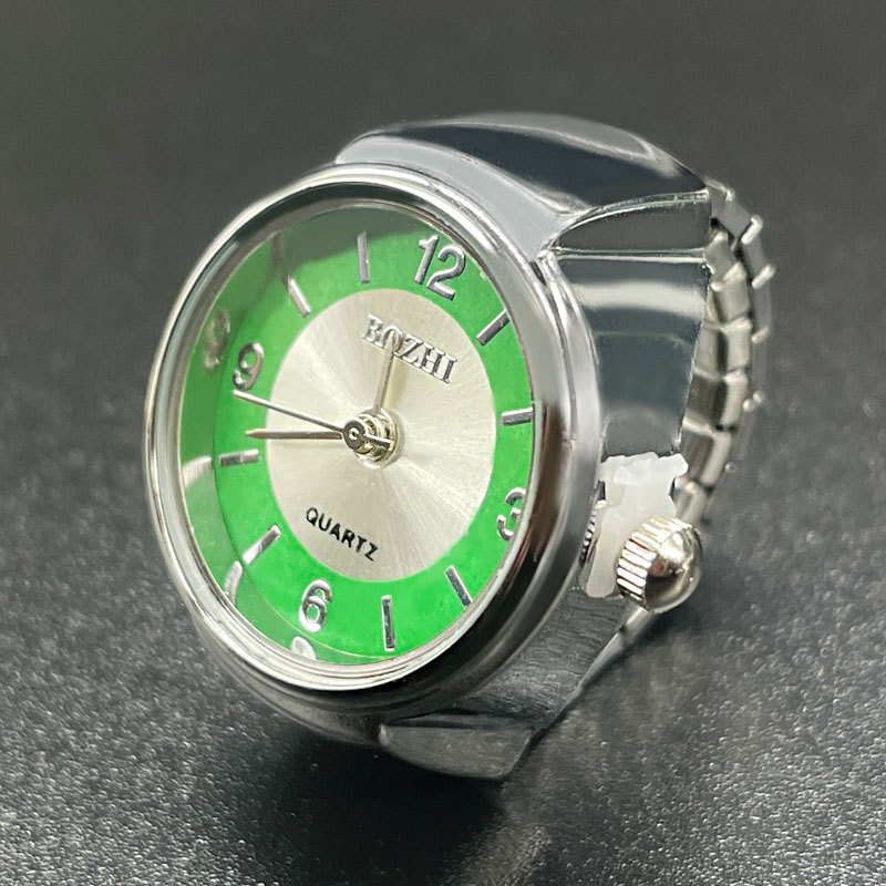 Gyűrűs óra kvarc SL68 mozgással, rozsdamentes acél szíj, kerek számlap, analóg kijelző, ötvözetes tokozás