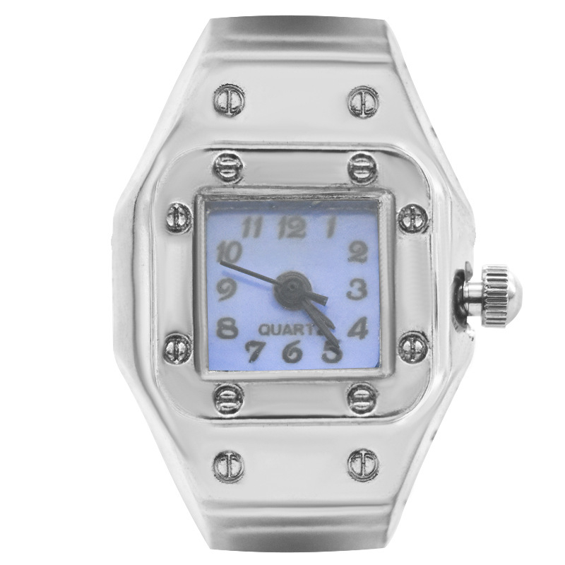 Óragyűrű – punk stílus, analóg mutató, kerek számlap, kvarc működés, ötvözet ház és ötvözet szíj.