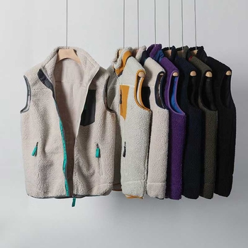 Flīsa veste, korejiešu stila kardigans, augšējā apkakle, pilns rāvējslēdzējs, pavasaris un rudens