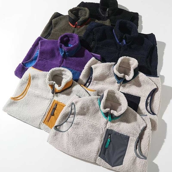 Flīsa veste, korejiešu stila kardigans, augšējā apkakle, pilns rāvējslēdzējs, pavasaris un rudens