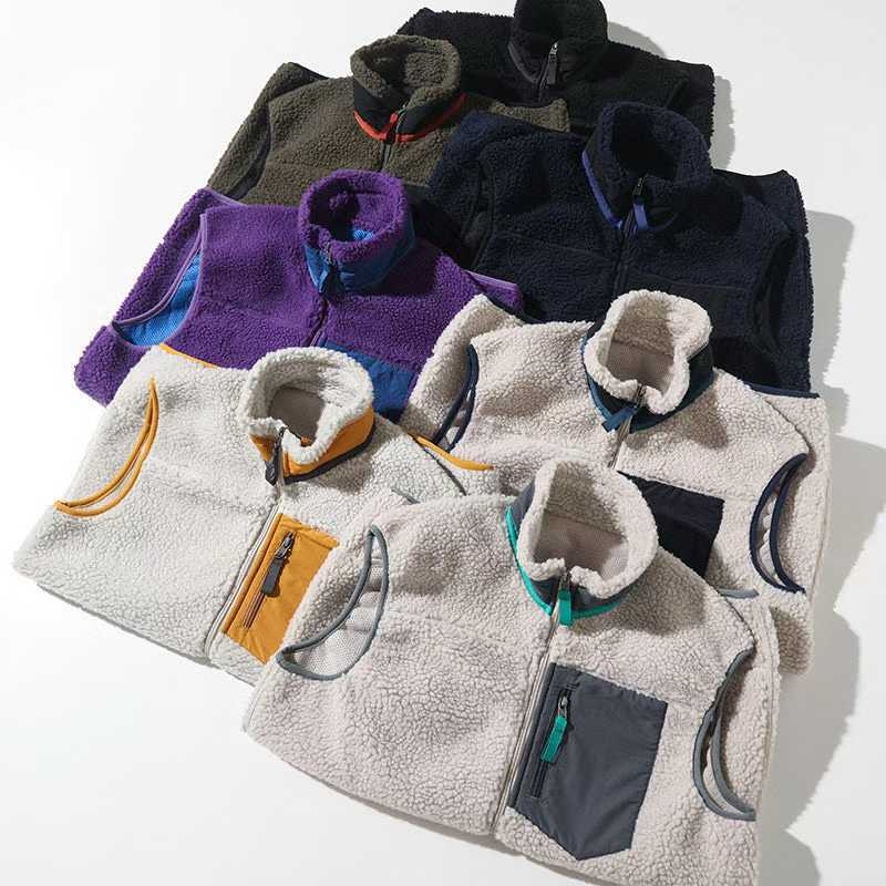 Flīsa veste, korejiešu stila kardigans, augšējā apkakle, pilns rāvējslēdzējs, pavasaris un rudens