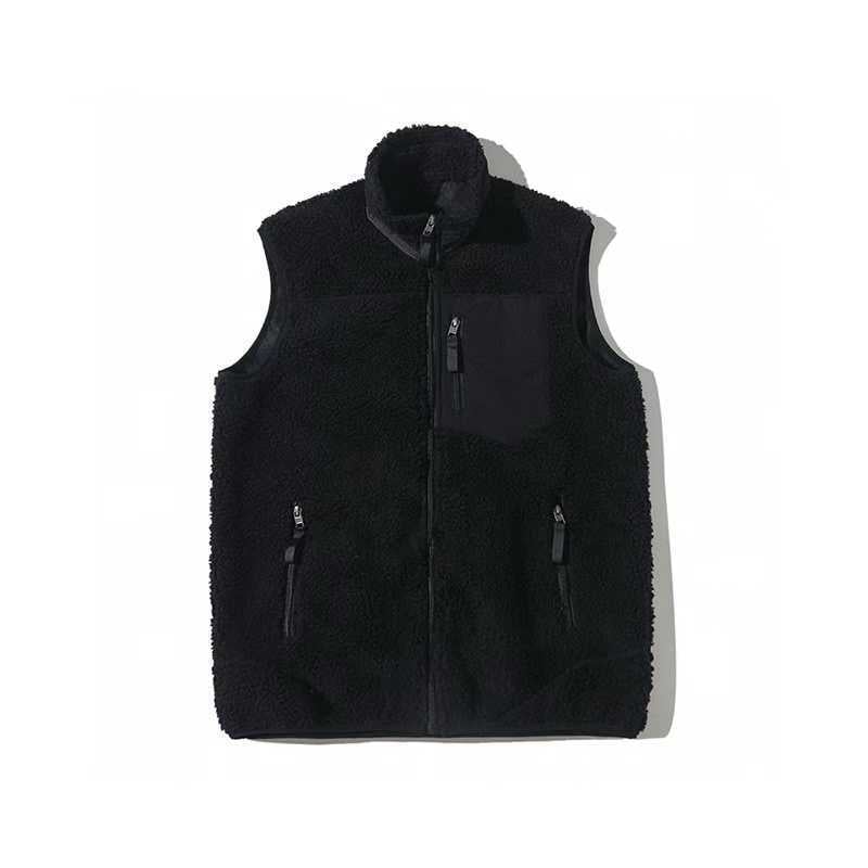 Flīsa veste, korejiešu stila kardigans, augšējā apkakle, pilns rāvējslēdzējs, pavasaris un rudens