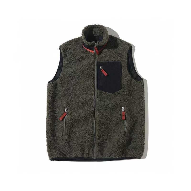 Flīsa veste, korejiešu stila kardigans, augšējā apkakle, pilns rāvējslēdzējs, pavasaris un rudens