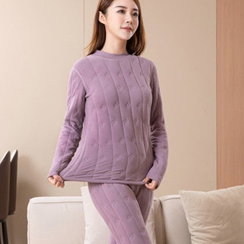 Vuneni termalni komplet donjeg rublja, ekstra debeli, tri sloja, s polu-visokim ovratnikom, bez šavova, dugi rukavi i hlače, veluru podstava, grijanje, zaštita koljena, struka i leđa