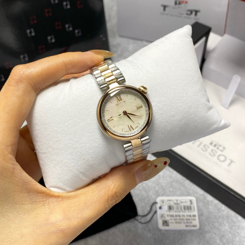 Ženski satovi, serija T152: Klasična Carrie Mala ljepotica, starorimski stil, kvarc GL24 (Swiss ETA), vodootpornost 30 m, kućište i remen od nehrđajućeg čelika, safir kristal