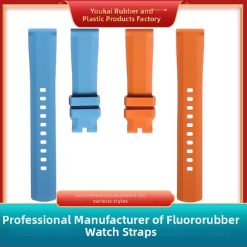 Каишка за часовник Langbowan от флуор-резинова гума — универсална, произход Шенжен, пуск през лятото на 2025 година, стил: многофункционален