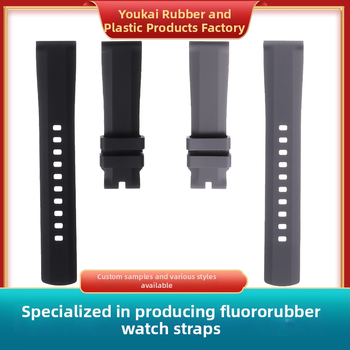 Каишка за часовник Langbowan от флуор-резинова гума — универсална, произход Шенжен, пуск през лятото на 2025 година, стил: многофункционален