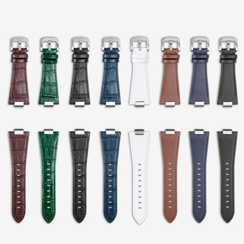 Естествена кожена каишка за часовник JINKAIYUE, колекция пролет 2024, бизнес елегантен минималистичен стил.