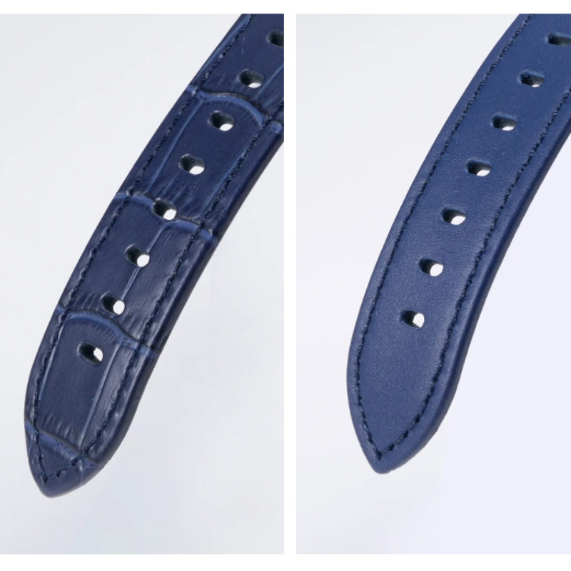 Естествена кожена каишка за часовник JINKAIYUE, колекция пролет 2024, бизнес елегантен минималистичен стил.