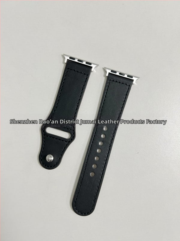 Ремък за Apple Watch Series 7 от естествена кожа, модел Crazy Horse, с заклепки