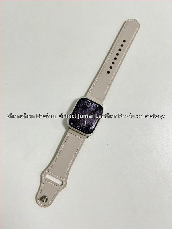 Ремък за Apple Watch Series 7 от естествена кожа, модел Crazy Horse, с заклепки