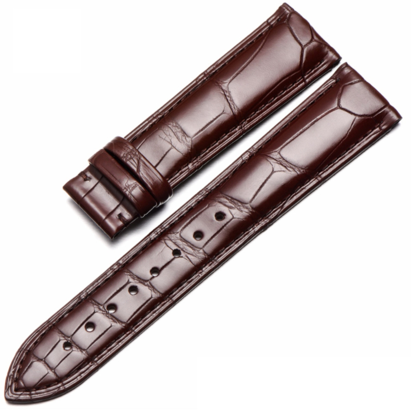 Brățară pentru ceas din piele naturală, textură pe o singură față de aligator, Shishifa, iarna 2023, stil business/elegant/lux