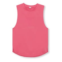 Vīriešu sporta tank top bez piedurknēm - brīvs piegriezums, Ice Ceramic Cotton 95%, raksts: vienkrāsains