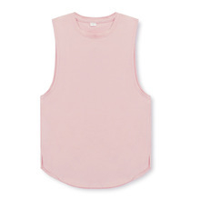 Vīriešu sporta tank top bez piedurknēm - brīvs piegriezums, Ice Ceramic Cotton 95%, raksts: vienkrāsains