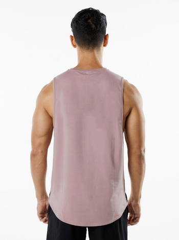 Vīriešu sporta tank top bez piedurknēm - brīvs piegriezums, Ice Ceramic Cotton 95%, raksts: vienkrāsains