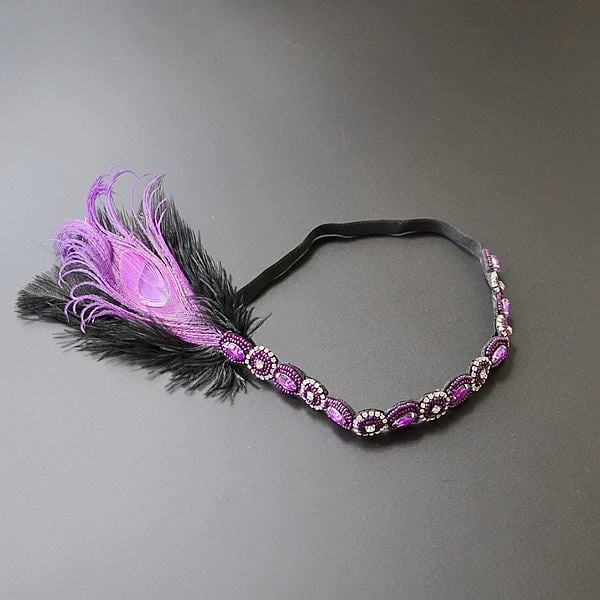 Etno stiilis sule juukseband ruudulise mustriga