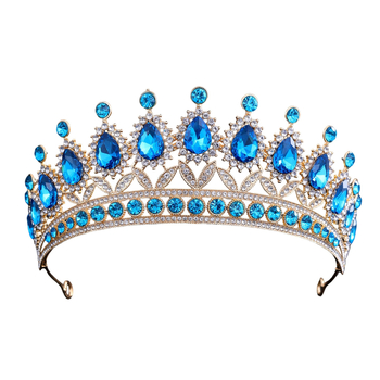 Nuotakos diademė, baroko karalienės stiliaus, cinko lydinys, elektroplatintas, krištolai