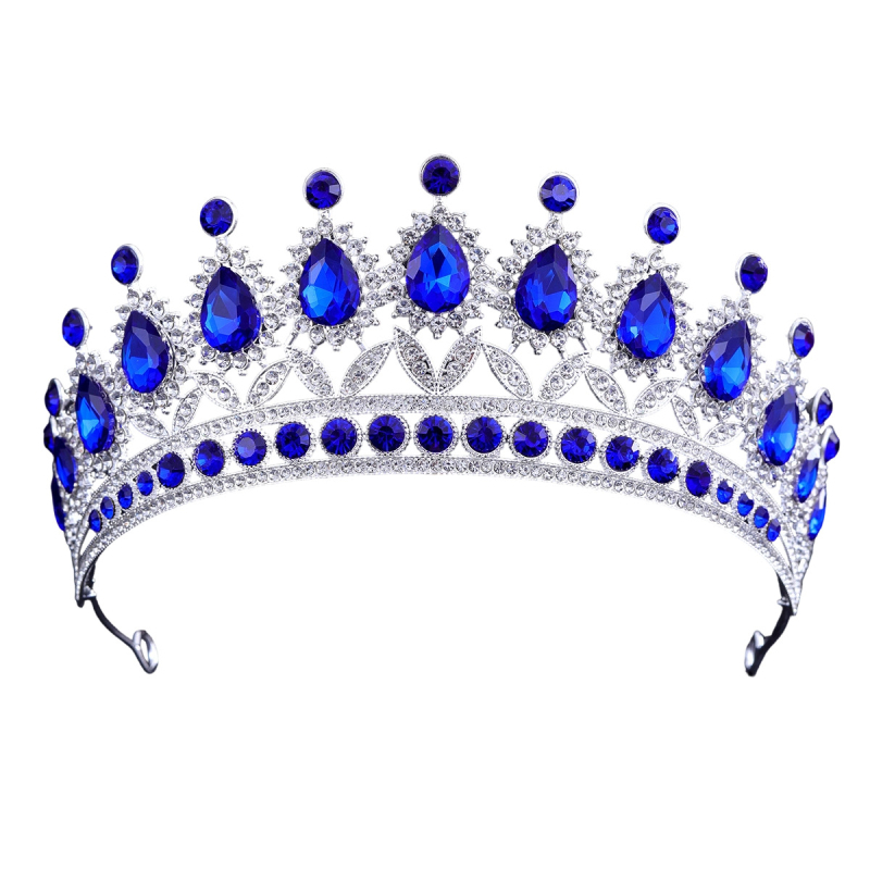 Nuotakos diademė, baroko karalienės stiliaus, cinko lydinys, elektroplatintas, krištolai