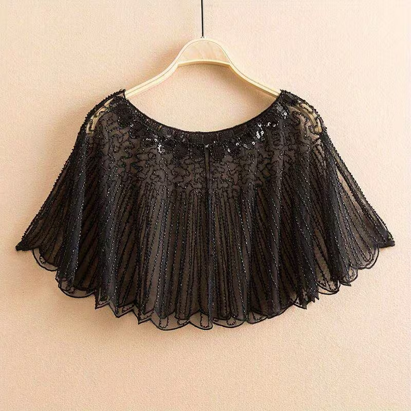 Priekšnesuma kleita ar pērlītēm šallītes un Cheongsam stila pārklājumu vēdera dejošanai — Spandex audums, pavasaris 2025, sieviete