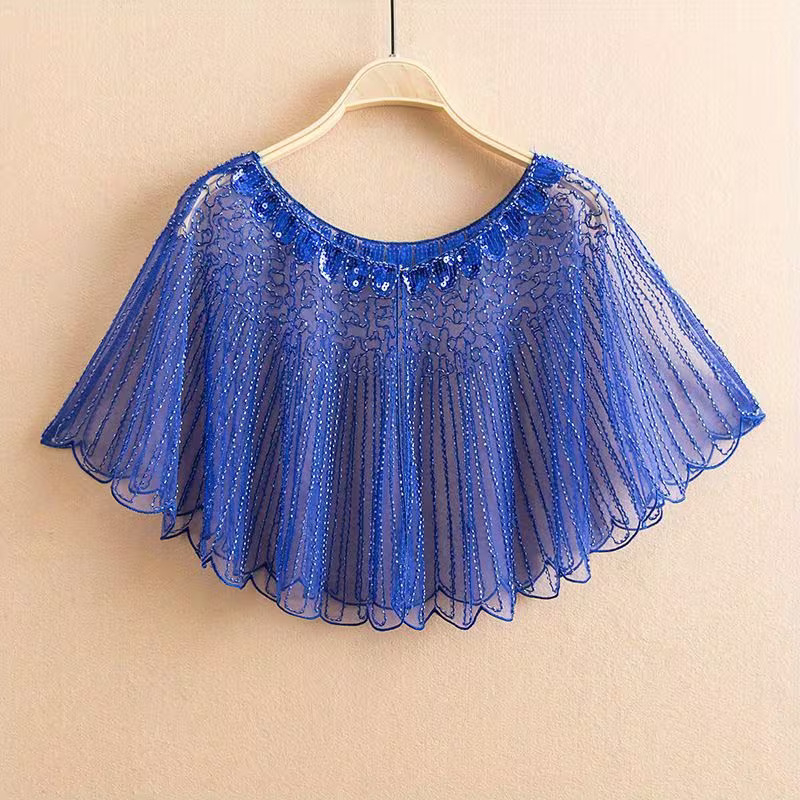 Priekšnesuma kleita ar pērlītēm šallītes un Cheongsam stila pārklājumu vēdera dejošanai — Spandex audums, pavasaris 2025, sieviete