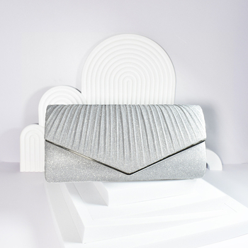 Vakara klutch somiņa - poliesters, iekšējā odere poliesters, aploksnes stila forma, laminēta iekšējā atslēga ar rāvējslēdzēju, horizontāls kvadrāta formu