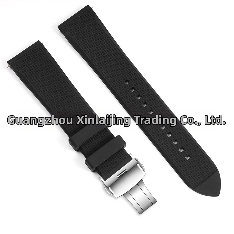 Каишка за часовник от силикон със пеперудена катарама за Huawei GT серия (GT246, GT2PRO, GT2E, Watch3) – Royal, лято 2024