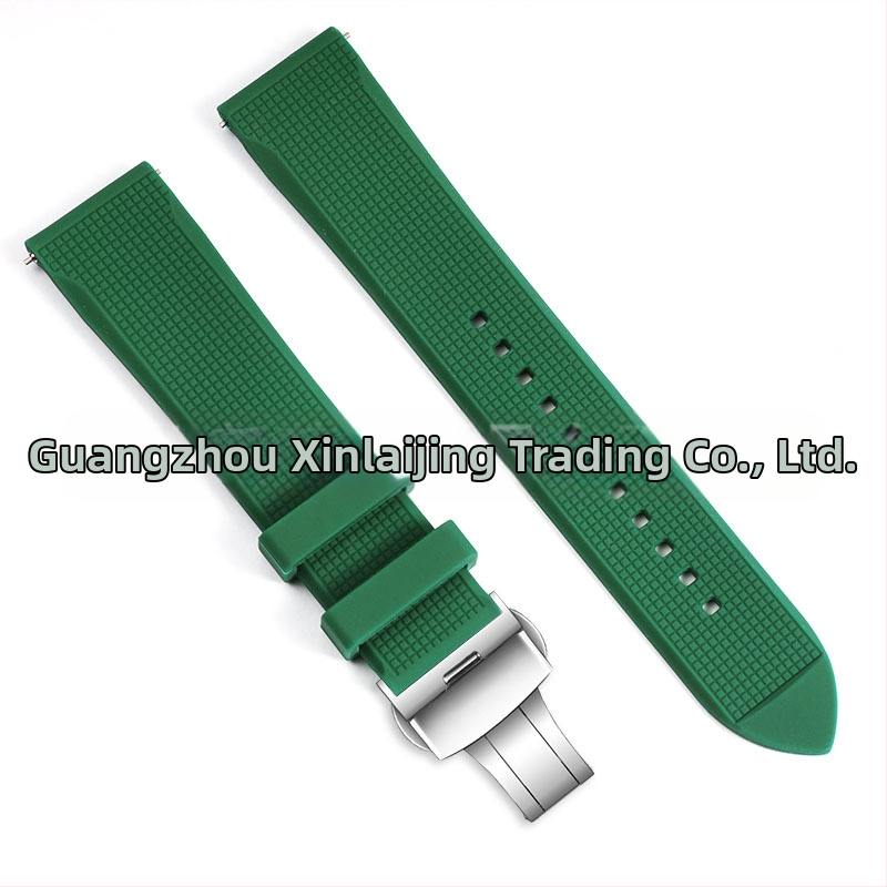 Каишка за часовник от силикон със пеперудена катарама за Huawei GT серия (GT246, GT2PRO, GT2E, Watch3) – Royal, лято 2024