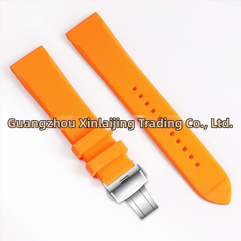 Каишка за часовник от силикон със пеперудена катарама за Huawei GT серия (GT246, GT2PRO, GT2E, Watch3) – Royal, лято 2024