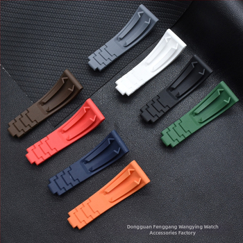 Wangying TPU гумена каишка за часовник Rolex Ditong Yacht, стил бизнес и минималистичен, пролет 2024