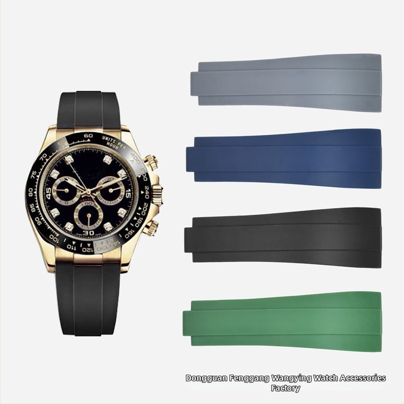 Wangying TPU гумена каишка за часовник Rolex Ditong Yacht, стил бизнес и минималистичен, пролет 2024