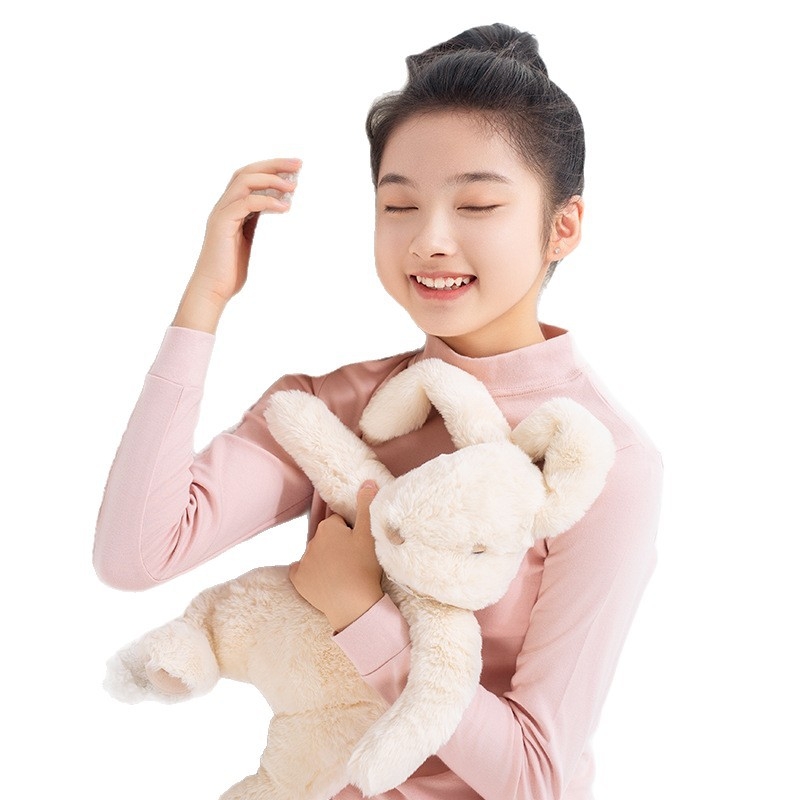 Djevojački dječji termalni komplet (gornji dio i hlače), 100% pamuk, podstava pamuk, prozračno, antibakterijsko, umjerena toplina