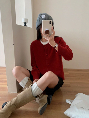 Kardigans, meitenīgs stils, adīts, akrila šķiedra 30–50%, rudens 2025