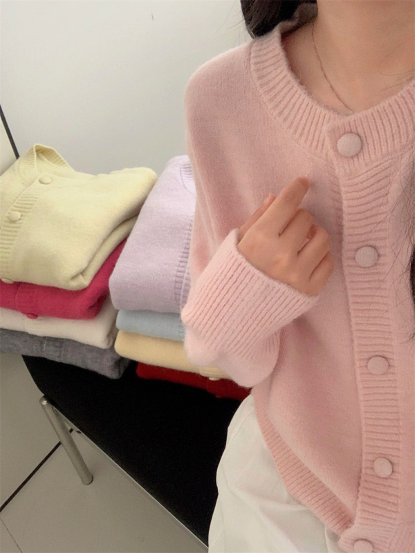 Kardigans, meitenīgs stils, adīts, akrila šķiedra 30–50%, rudens 2025