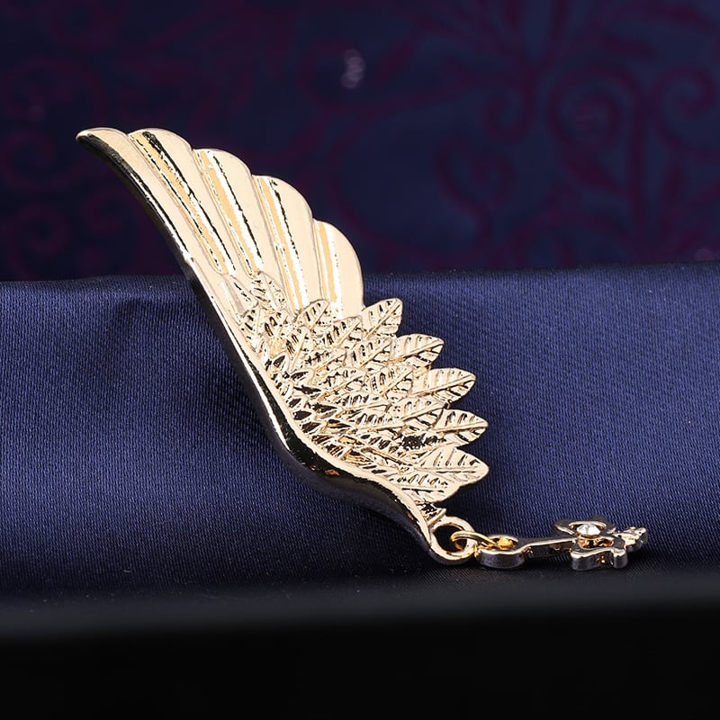 Broš od legure — unisex, kruna dizajn, elektroplatiranje, dekorativno