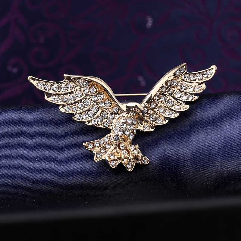 Broš od legure — unisex, kruna dizajn, elektroplatiranje, dekorativno