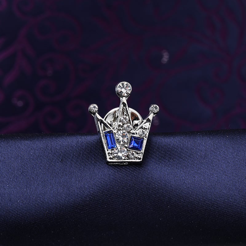 Broš od legure — unisex, kruna dizajn, elektroplatiranje, dekorativno