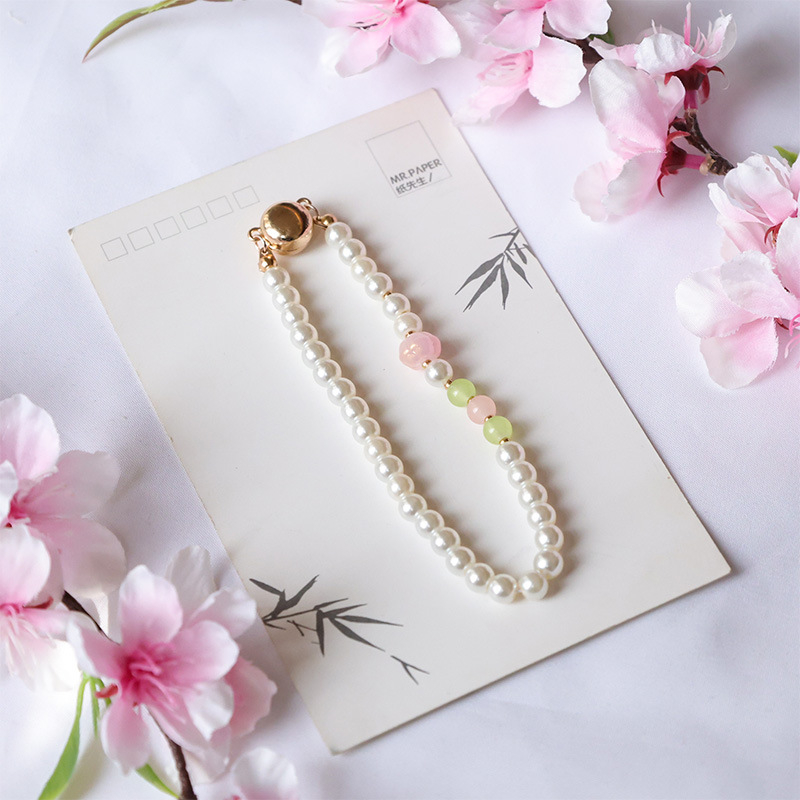 Magnetiskā sprādze Hanfu Liuli ar ametista kristālu, ģeometriska forma, cepts emaljas pārklājums, dabīgs unisex stils