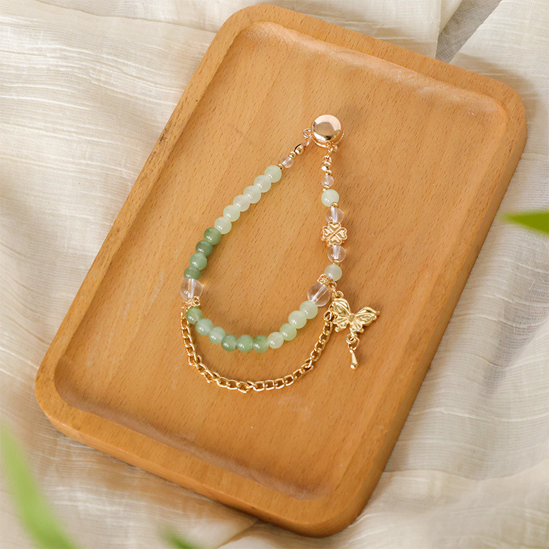 Magnetiskā sprādze Hanfu Liuli ar ametista kristālu, ģeometriska forma, cepts emaljas pārklājums, dabīgs unisex stils