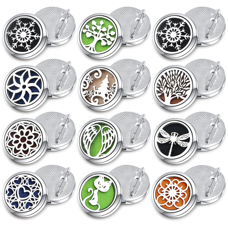 Segė su aromaterapiniu difuzoriumi, Gyvenimo medis, minimalistinis unisex aksesuaras iš nerūdijančio plieno, daugiafunkcinis