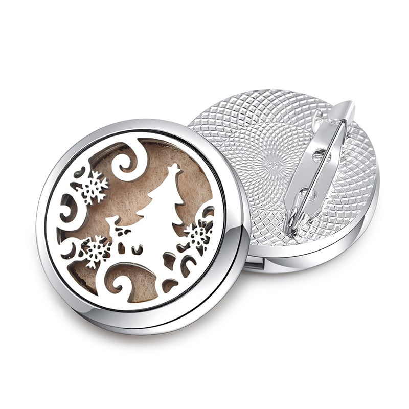 Segė su aromaterapiniu difuzoriumi, Gyvenimo medis, minimalistinis unisex aksesuaras iš nerūdijančio plieno, daugiafunkcinis