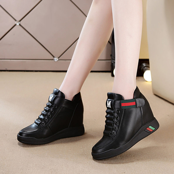 Ženske tenisice s povećanjem visine, Velcro zatvaranje, casual stil, korejski stil, gornji materijal od mikrovlakana