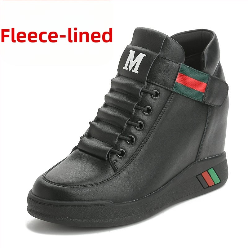 Ženske tenisice s povećanjem visine, Velcro zatvaranje, casual stil, korejski stil, gornji materijal od mikrovlakana