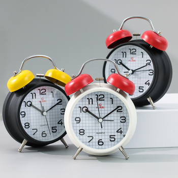 Mehaaniline laua äratuskell õpilastele – tugev alarm, analoogne ekraan (käed ja numbrid), patareiga toidetav, metallkorpus