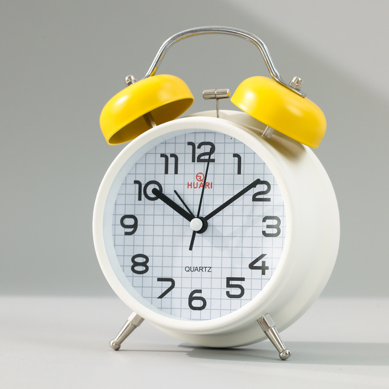 Mehaaniline laua äratuskell õpilastele – tugev alarm, analoogne ekraan (käed ja numbrid), patareiga toidetav, metallkorpus
